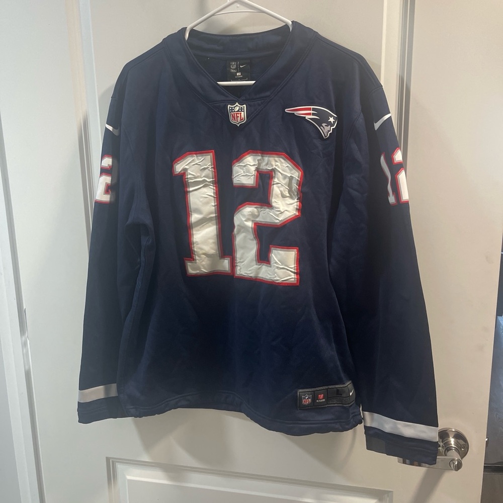 Nike Tom Brady Blue Jersey with Red and White Accents - Picture 1 of 7